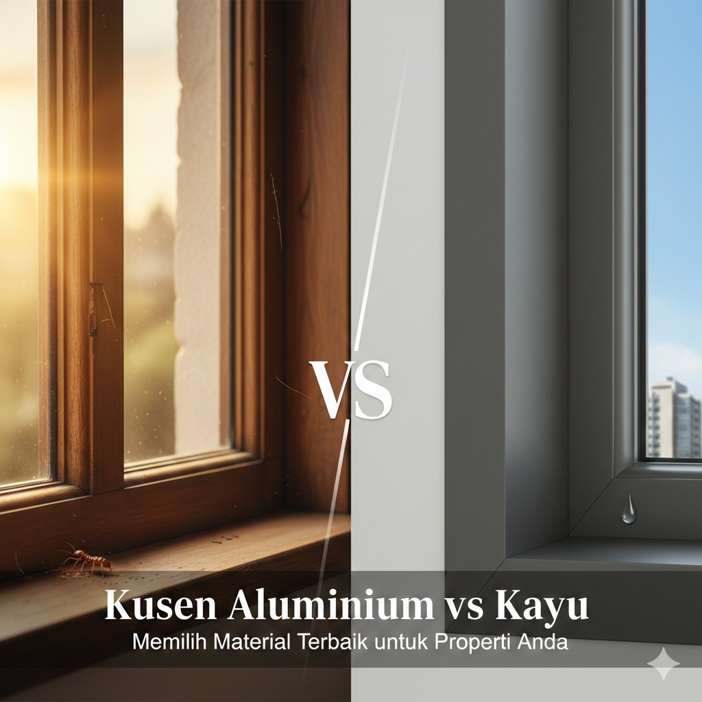 Kusen Aluminium vs Kayu, Memilih Material Terbaik untuk Properti Anda